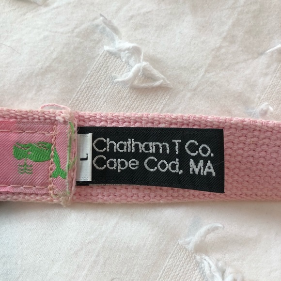 pink and green whale Chatham T Co. belt - Picture 3 of 3